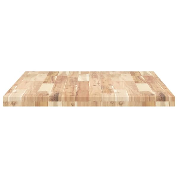 vidaXL Bordplate rektangulær 80x70x4 cm heltre akasie