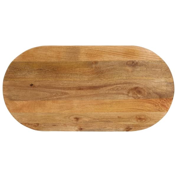 vidaXL Bordplate 110x40x2,5 cm oval heltre mango