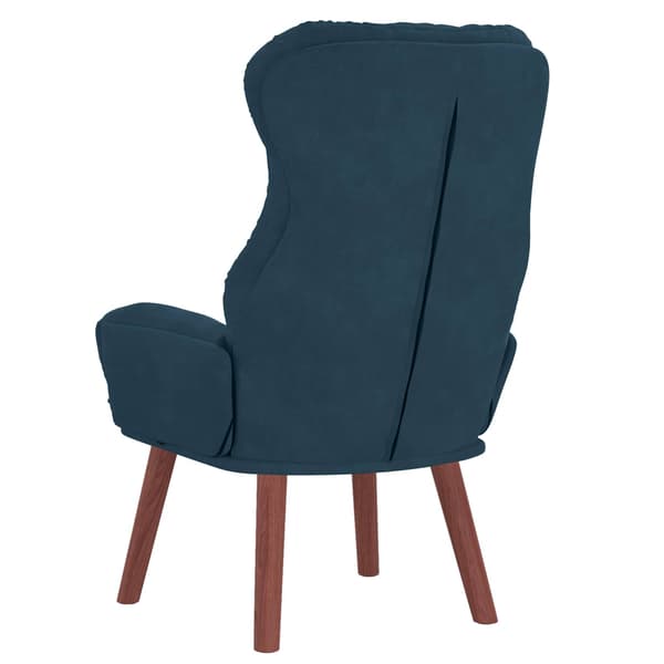 vidaXL fåtölj Blå 69 x 74 x 93 cm Sammet