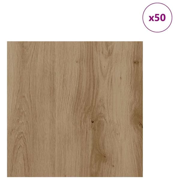 vidaXL Dekorpaneler 50 pcs Artisan Eik 30 x 30 x 0,27 cm