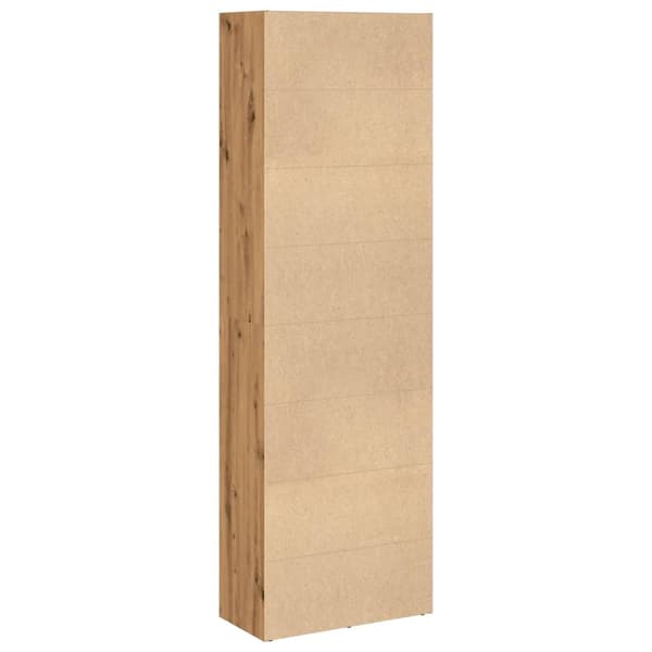 vidaXL Bokhylle artisan eik 60x30x189 cm konstruert tre