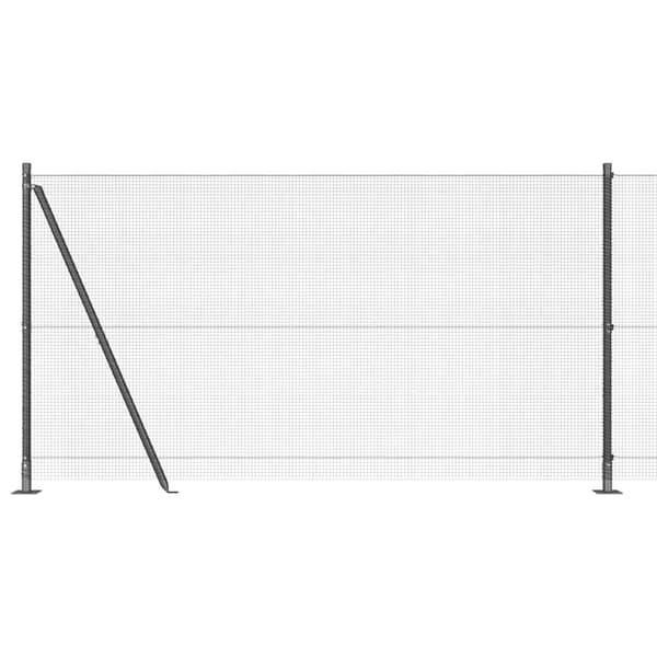 vidaXL Gjerde med innlegg. Grå 1.2 x 50 m Stål