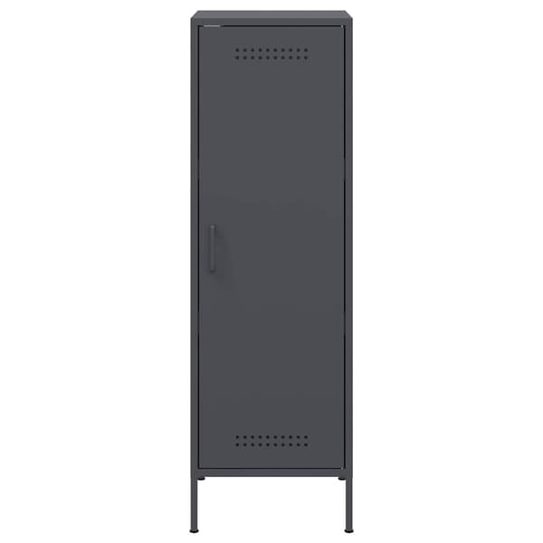 vidaXL Highboard antrasitt 36x39x113 cm stål