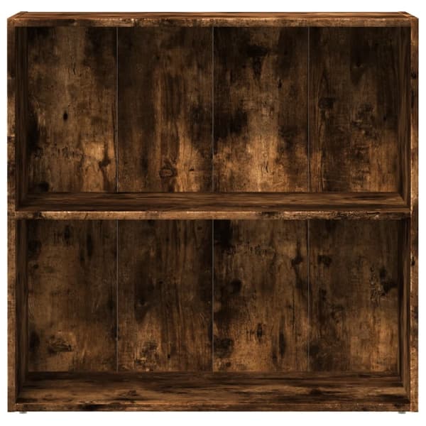 vidaXL Bokhylle røkt eik 80x30x77 cm konstruert tre