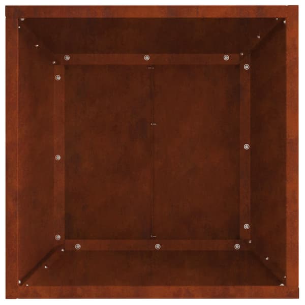 vidaXL Eldstad Brun 40 x 40 x 35 cm Väderbeständig stål