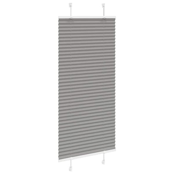 vidaXL Plisserad persienn antracit 65x100cm tyg bredd 64,4cm polyester