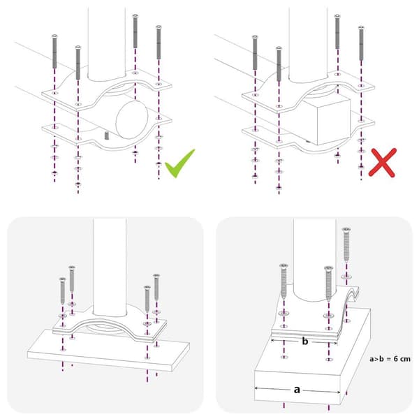 vidaXL Infällbar sidomarkis 100x300 cm röd
