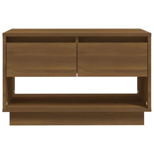 vidaXL TV-benk brun eik 70x41x44 cm sponplate