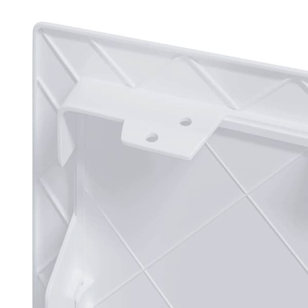 vidaXL Tilkomstpaneler Hvit 40 x 40 cm ABS-plast