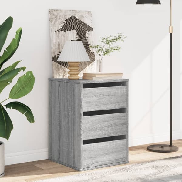 vidaXL Kommode grå sonoma 40x41x58 cm konstruert tre