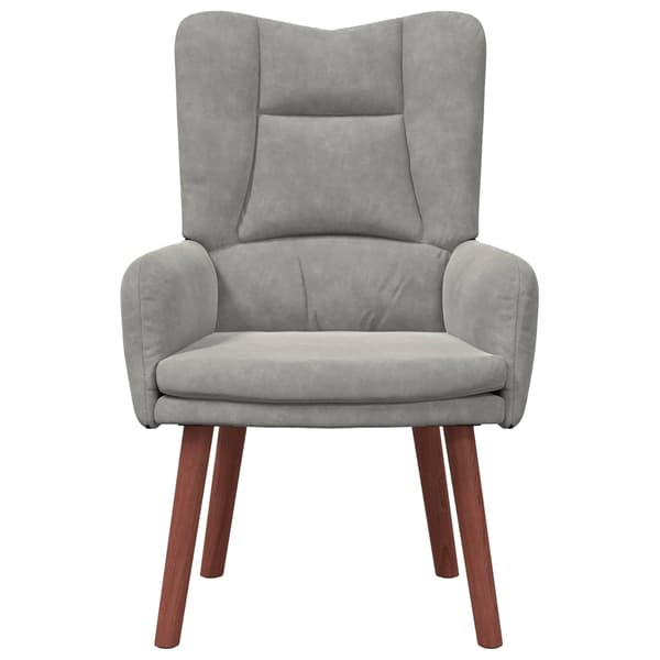 vidaXL fåtölj Ljusgrå 63 x 67 x 94 cm Sammet