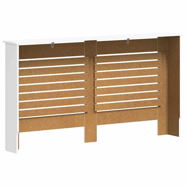 vidaXL Elementskydd 2 st vit 152x19x81,5 cm MDF