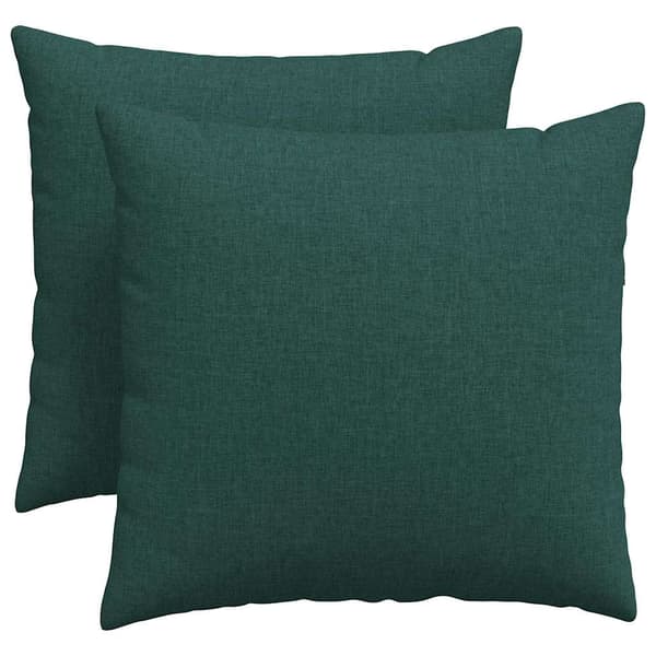 vidaXL Soffkuddar 2 st Mörkgrön 50 x 50 cm tyg