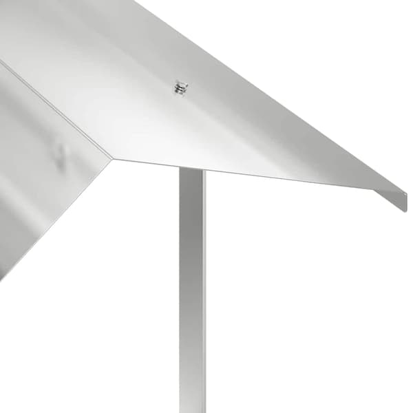 vidaXL Pipehette sølv 60 x 60 x 38 cm Rustfritt Stål