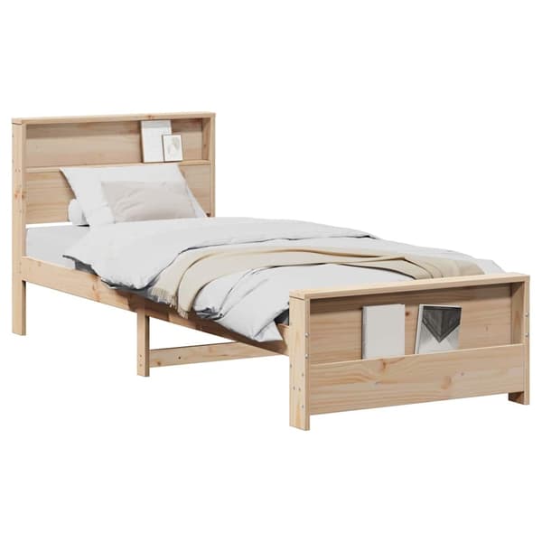 vidaXL Sengestamme med hodegjerde Brun 80 x 200 cm Konstruert tre