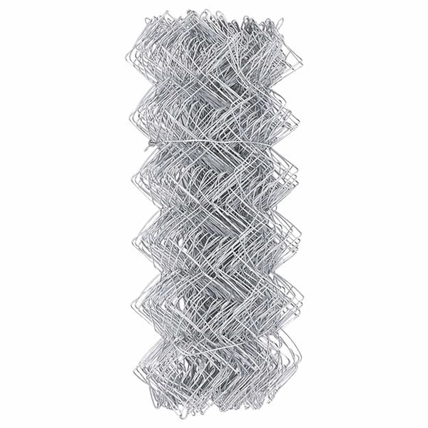 vidaXL Kedjelänk Stängsel Silver