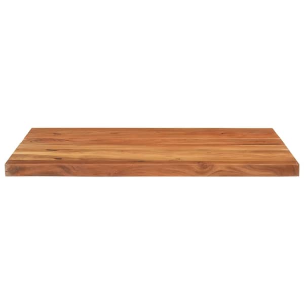 vidaXL Bordplate 90x80x2,5 cm rektangulær heltre akasie