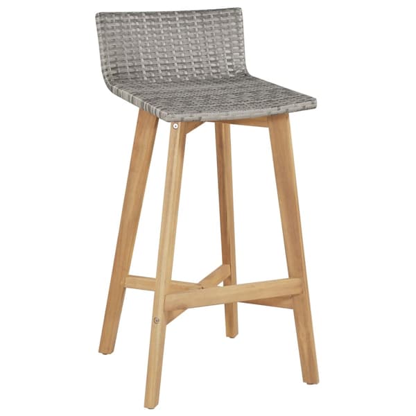vidaXL Barstoler 2 stk heltre akasie