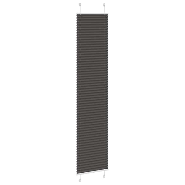 vidaXL plisségardin sort 50x200 cm Stoff Bredde 49,4 cm Polyester