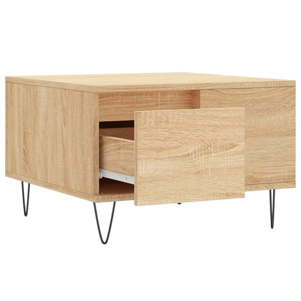 vidaXL Salongbord sonoma eik 55x55x36,5 cm konstruert tre