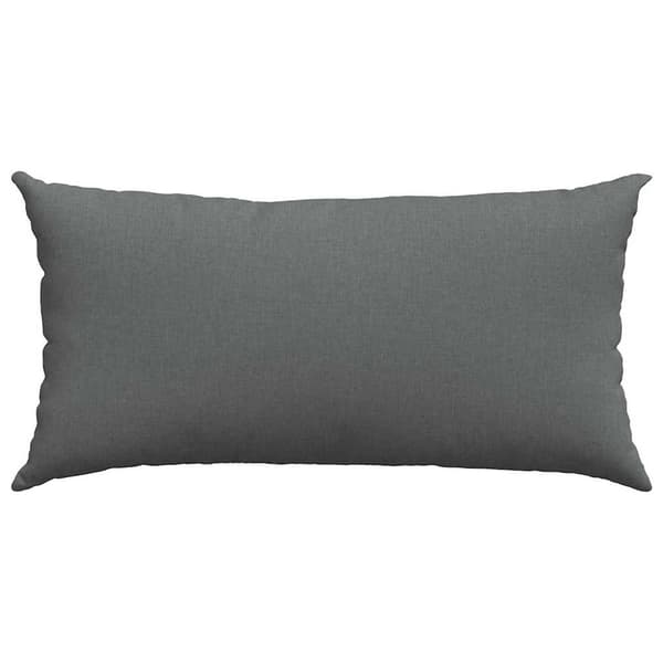 vidaXL Soffkuddar 2 st Mörkgrå 80 x 40 cm tyg