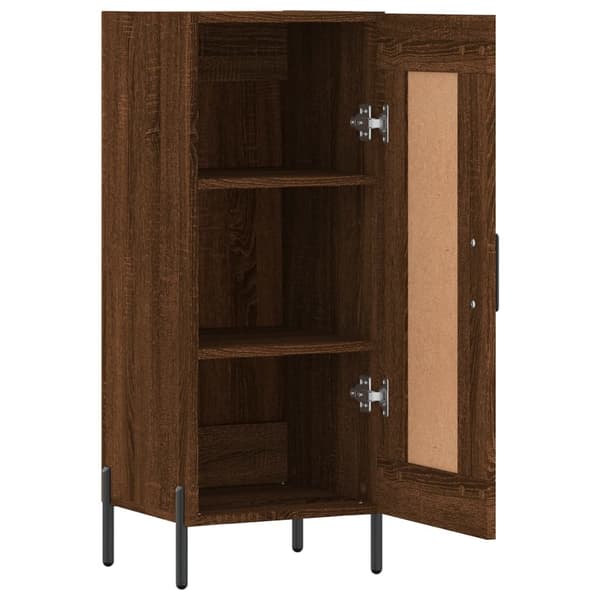 vidaXL Skjenk brun eik 34,5x34x90 cm konstruert tre