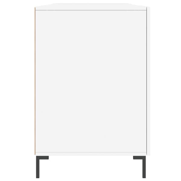 vidaXL Skrivebord hvit 140x50x75 cm konstruert tre