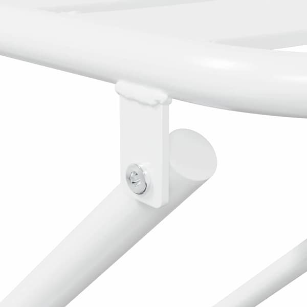 vidaXL Hage Bistro Sett 3 pcs Hvit Stål