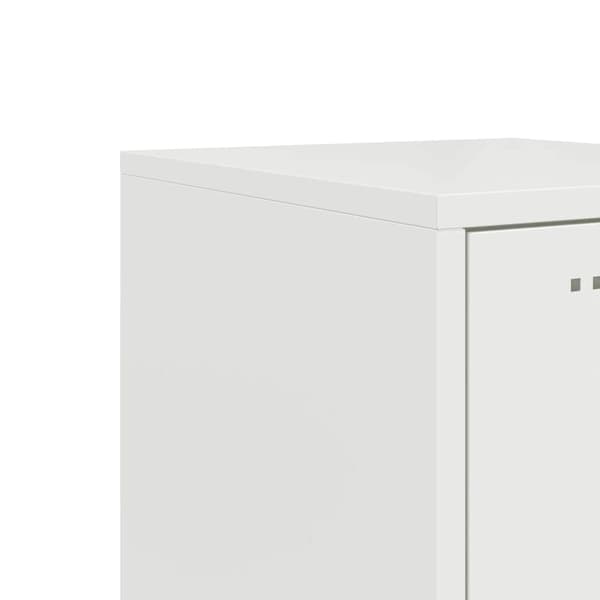 vidaXL Highboard hvit 36x39x107 cm stål