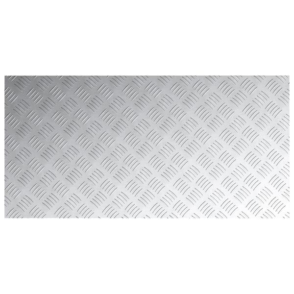 vidaXL Trinn Rektangulær 2 pcs sølv 100 x 50 cm Aluminium