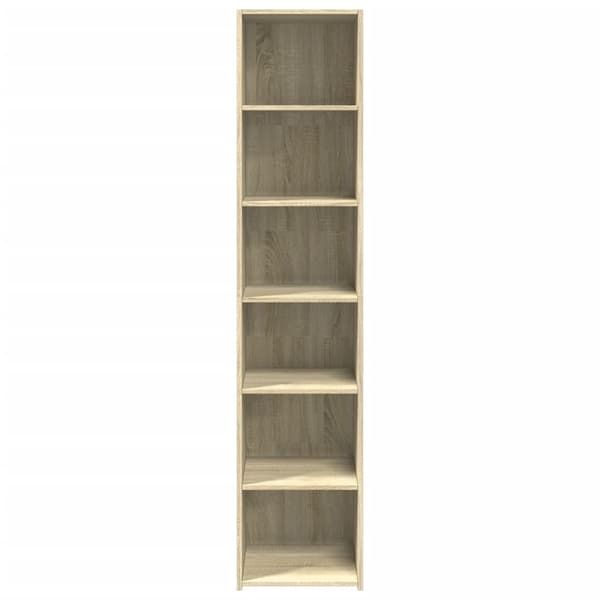 vidaXL Highboard sonoma eik 40x41x185 cm konstruert tre