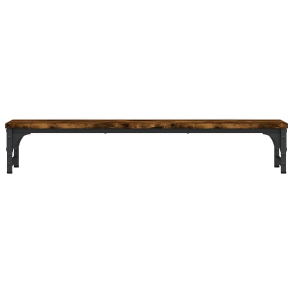 vidaXL Skjermstativ røkt eik 85x23x15,5 cm konstruert tre