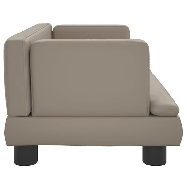 vidaXL Barnsoffa cappuccino 60x40x30 cm konstläder