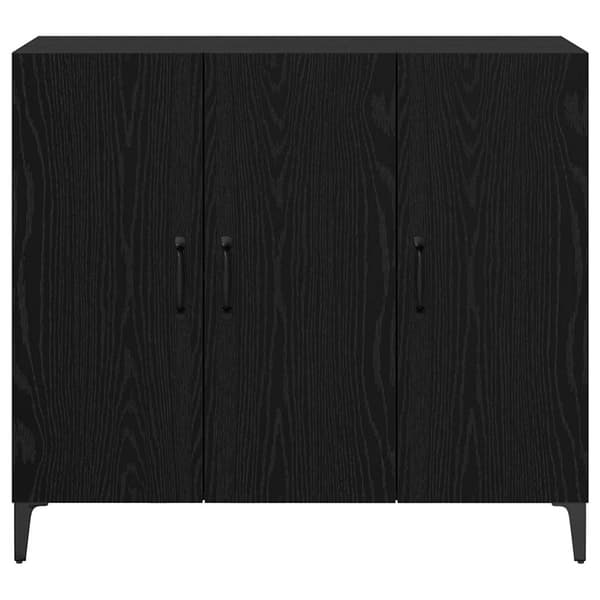 vidaXL Serviesskap Svart eik 34 x 90 x 80 cm Konstruert tre