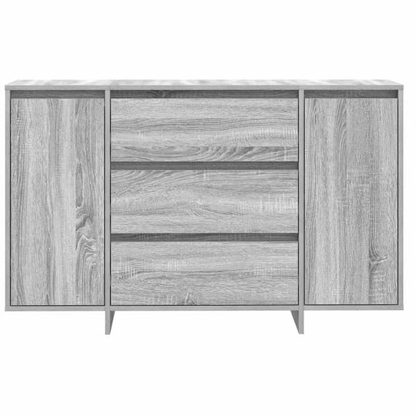 vidaXL Serviesskap Grå Sonoma 120 x 41 x 75 cm Konstruert tre