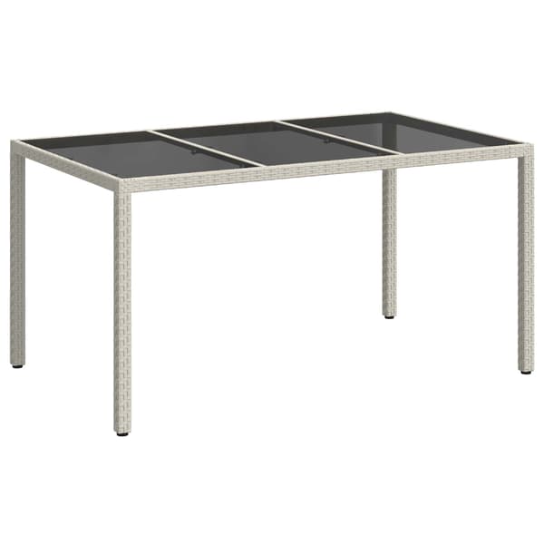vidaXL Trädgårdsbord Vit 150 x 90 x 75 cm konstrotting