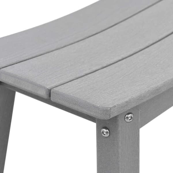 vidaXL Trädgårds Bar Set 4 pcs Ljusgrå HDPE