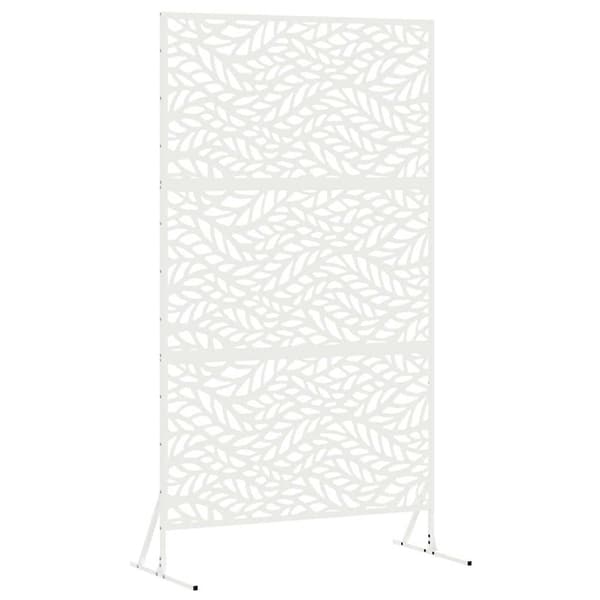 vidaXL Sekretessvägg Vit 100 x 50 x 180 cm Stål