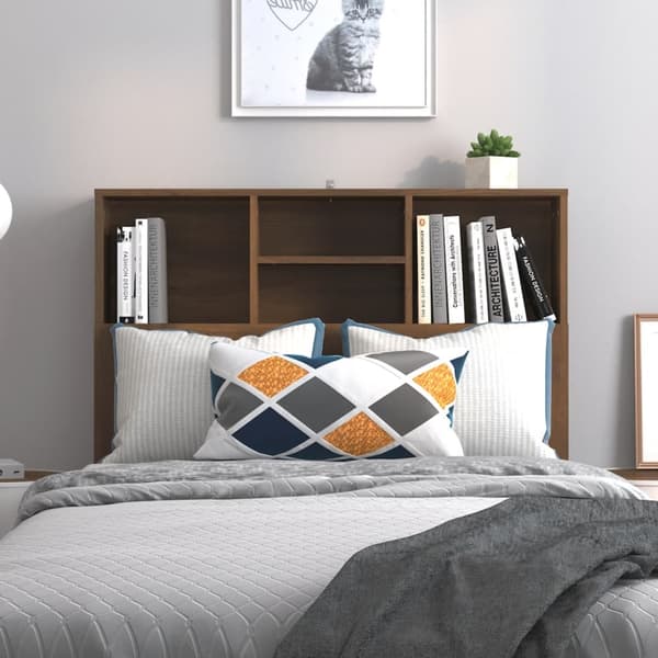 vidaXL Sengegavlskap brun eik 100x19x103,5 cm