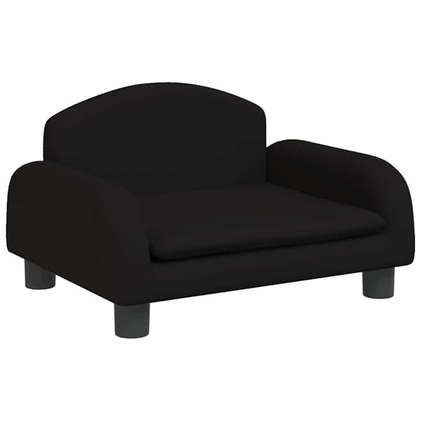 vidaXL Barnsoffa svart 50x40x30 cm tyg