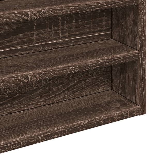 vidaXL Hyller brun eik 100x8,5x50 cm konstruert tre