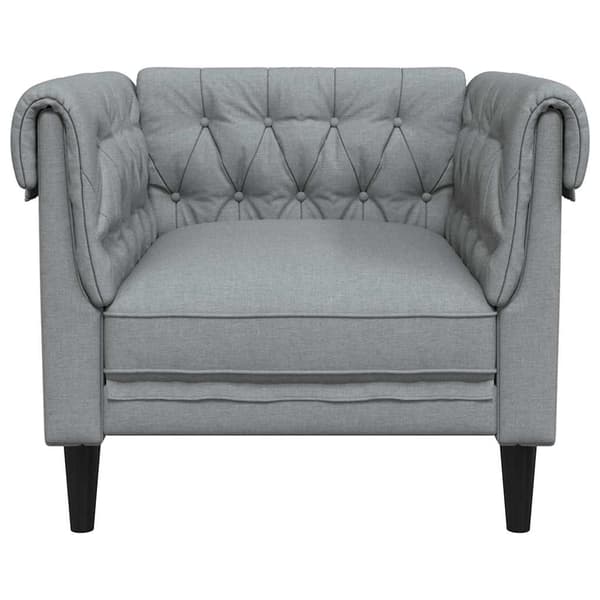 vidaXL Sofa Lysegrå 78,5 x 74,5 x 74,5 cm Polyester