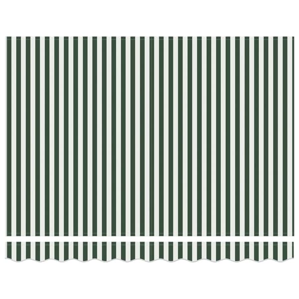 vidaXL Markis Grön och Vit 300 x 250 x 165 cm Polyester