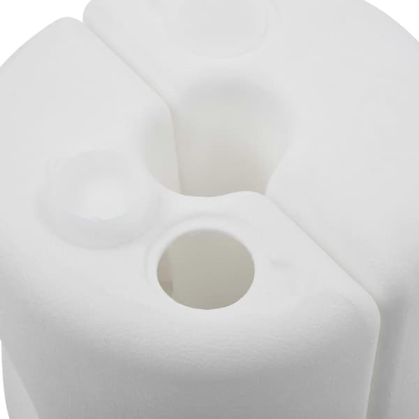 vidaXL Paviljongvikter 4 st PE vit