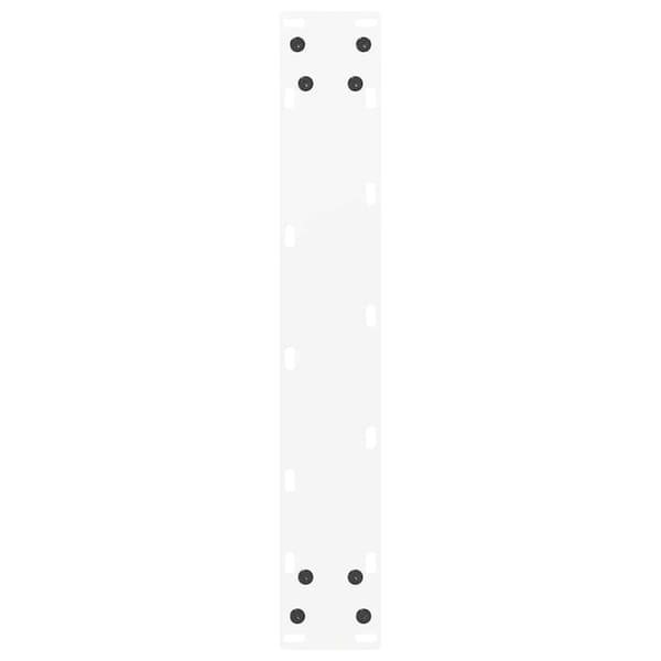 vidaXL Soffbordsben U-formade 2 st vit 50x(90-91) cm stål