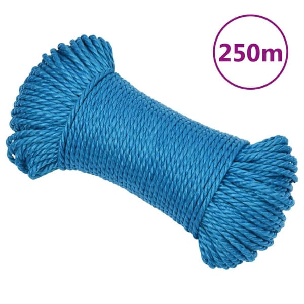 vidaXL Rep blå 3 mm 250 m polypropylen