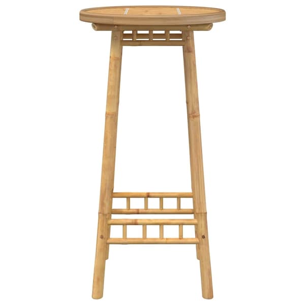 vidaXL Utebarbord runt Ø55x100 cm bambu