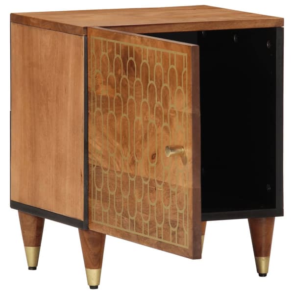 vidaXL Nattbord 2 stk 40x33x46 cm heltre mango