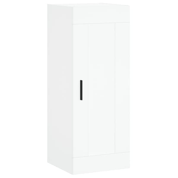 vidaXL Highboard hvit 34,5x34x180 cm konstruert tre