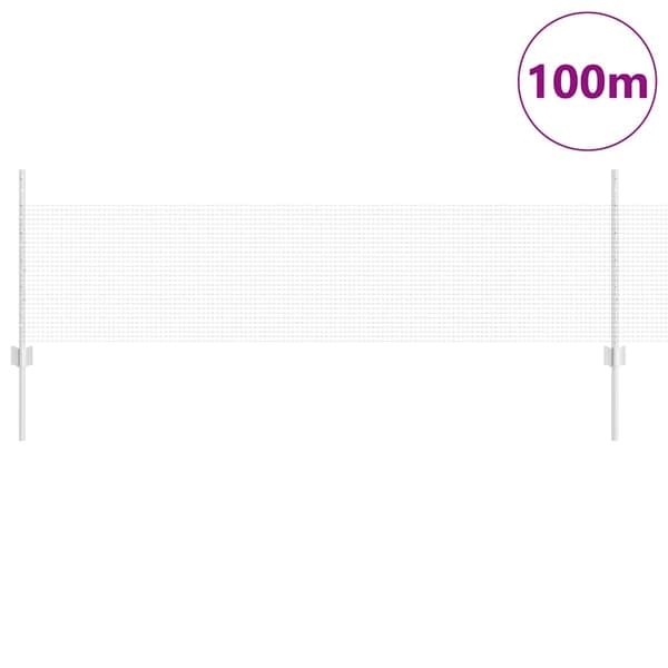 vidaXL Gjerde med innlegg. sølv 0.5 x 100 m Stål